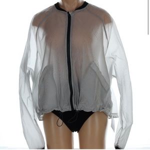 Victoria Sport semi-sheer light weight rain jacket XS| Space Jacket